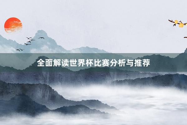 全面解读世界杯比赛分析与推荐